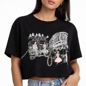 NWT Karl Lagerfeld Paris 'Bonjour' Graphic Tee | Size XS